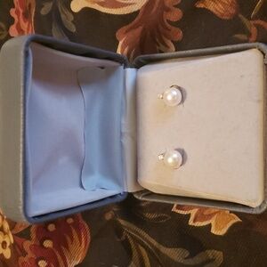 Freshwater and Diamond Earrings